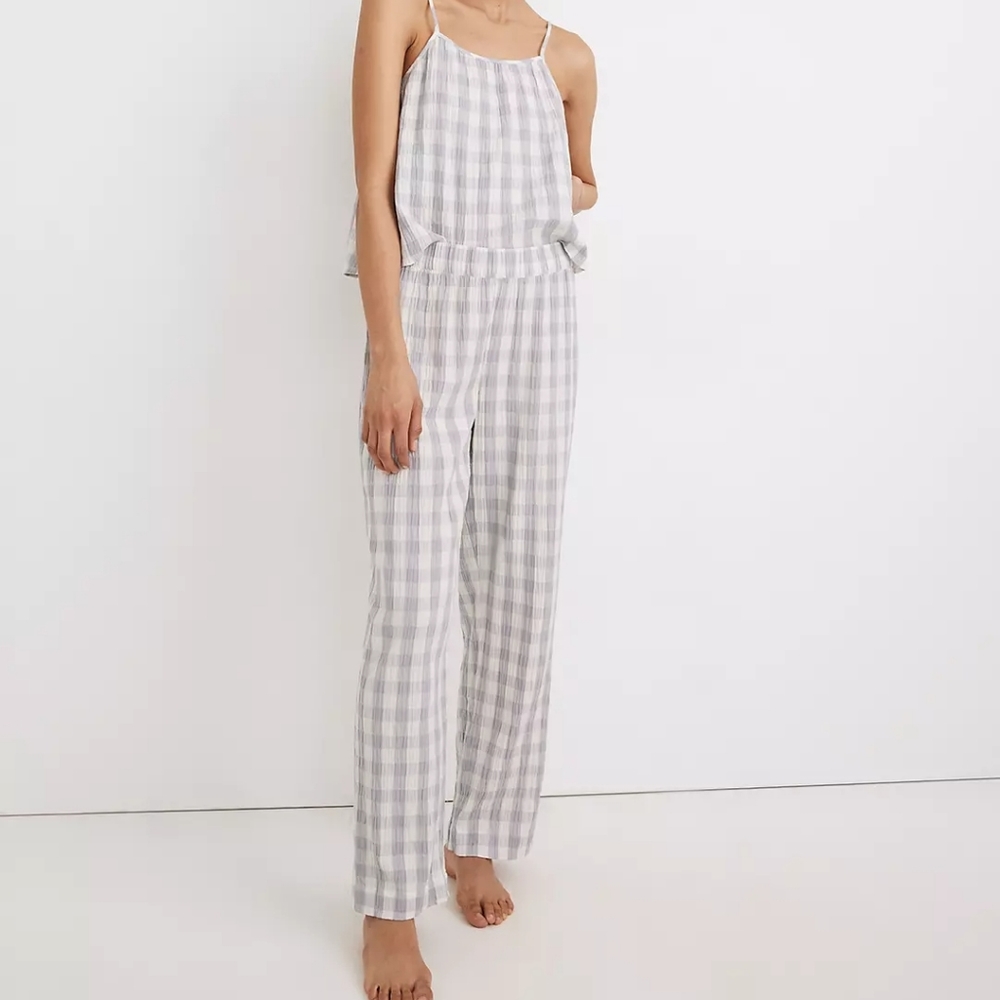 Madewell Gingham PJ Set XS